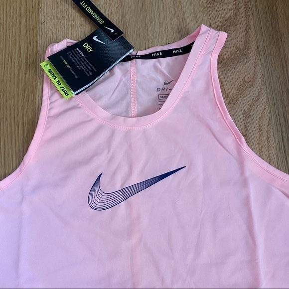Nike Swoosh Trophy Tank Top NWT Big Girl Medium + Training Sleeveless Pink - Picture 3 of 8